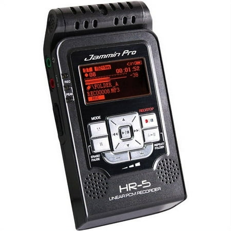 Jammin Pro HR5BLACK Studio Flash Recorder, Black