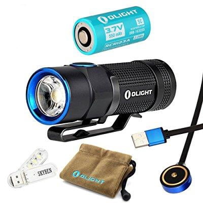 olight flashlight 900 lumens SR91 1500 Lumen SST-90 LED sharp edges Olight Marauder Mini Black &