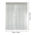 Fsqjgq Clear Shower Curtain Liner 70" x 78" Extra Long PEVA Thick