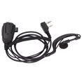 thumbnail image 4 of Auricular walkie talkie con enchufe de 2 pines, cable en espiral de sonido claro, auricular de Radio de 2 vías con micrófono PTT para Kenwood, 4 of 9