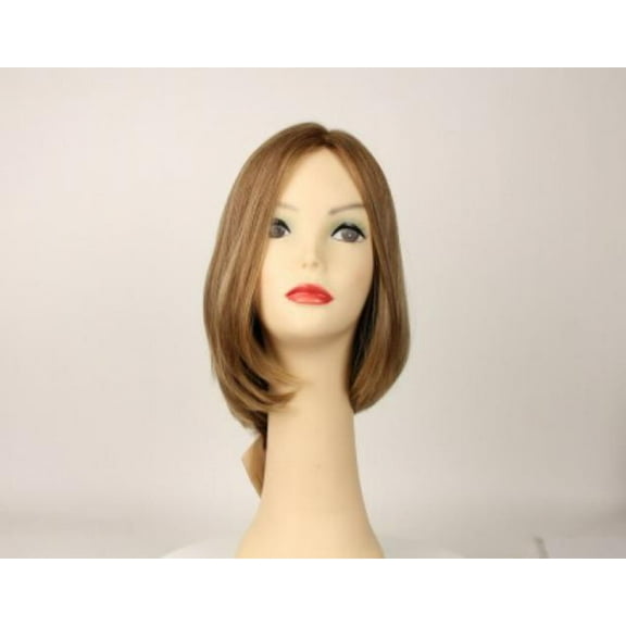 European Human Hair Freeda Wig Liberty Blonde With Highlights Skin Top Size S