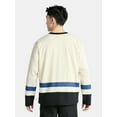 thumbnail image 3 of No Boundaries Hockey Jersey Style Shirt with Long Sleeves, Men's and Big Men's, 3 of 5