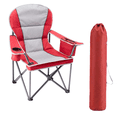 thumbnail image 2 of Betcozy Oversized Folding Camping Chair- 500 lbs Heavy-Duty Support , Ultra-Comfortable Design for Adults, Includes Cooler Bag for Outdoor Lawn, Sports & Travel, Red, 2 PCS, 2 of 8