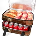 thumbnail image 5 of Labour Day Double Layered Insulated Refrigerated Lunch Bag with Two Compartments and Large Capacity - 7.1x11.4x16.1 inches - Handheld Lunch Bags, 5 of 6
