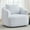 White, variant on Modern Sofas 360° Swivel Round Upholstered Comfy Chair With One Soft Pillow, Teddy Fleece High-Resilience Sponge Single Sofa, No Assembly for Living Room, Bedroom, Apartment, White,Rustic Sofas