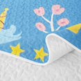 thumbnail image 5 of Manfei Kawaii Unicorn Twin Quilt Set 2 Pieces,Dreamy Princess Twin Coverlet Set,1 Bedspread and 1 Pillowcase, 5 of 7