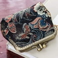 thumbnail image 3 of Original Hand-made Silk Tapestry Satin Top Grade Exquisite Buckle Coin Purse, 3 of 6