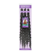 (2 pack) Darling Pre-Stretched Bohemian Wave Braid Hair 3X Pack, 52 inch, #1B, Adult, Women