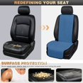 thumbnail image 5 of Uorisanigo Blue Car Front Seat Covers Quilted 2 Pack Car Seat Cushion Pads Polyester Fabric Non‑Slip Car Seat Protector Auto Interior Accessories Universal Fit for Sedan SUV Truck Van Vehicles, 5 of 7