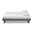 thumbnail image 2 of Carson Carrington  Ulva Fabric Mid-century Platform Bed Frame Dark Gray King, 2 of 5