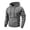 Gray, variant on LNZGNM Mens Hooded Sweatshirts Athletic Work Drop Shoudler Drawstring Hoodies Pullover Sweatshirts Long Sleeve Shirts,Black(L)