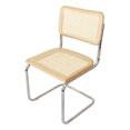 thumbnail image 4 of Breuer Chair Company Marcel Breuer B32 Cesca Cane Cantilever Side Chair w/ Chrome Steel Frame Natural Wood & Natural Cane (Made in Italy) by Furnish Theory, 4 of 15