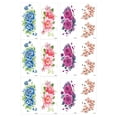 thumbnail image 1 of Tatuajes temporales para mujeres, 12 hojas de flores, colección floral, pegatinas de tatuaje para adultos, sexy, 1 of 6