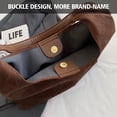 thumbnail image 4 of Gocvo Suede Bags for Women Brown Suede Bag Suede Bag Retro Suede Slouchy Bag Suede Shoulder Bag Slouchy Bags, 4 of 11