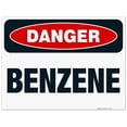 thumbnail image 1 of Danger Benzene Sign, OSHA Danger Sign, 18x24 Corrugated Plastic, 1 of 1
