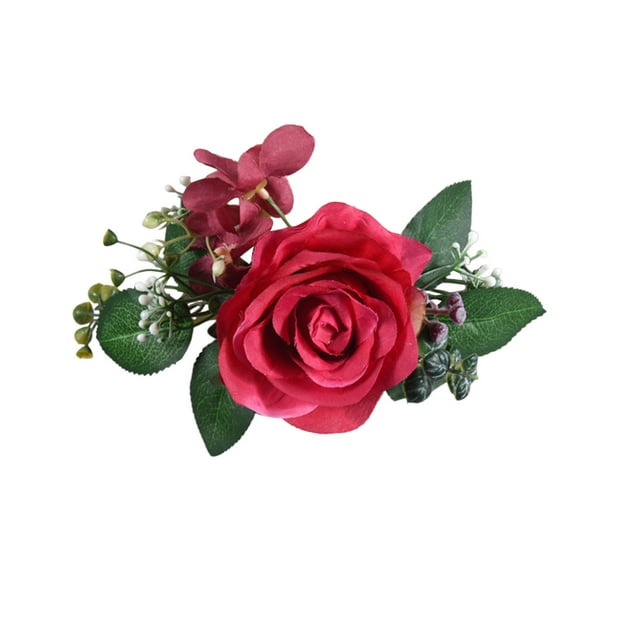 Accessoire de Porte-Rideau pour Fenêtre, Draperie, Tissu, Attaches Fleur, Embrasses de Rideau Roses, Pinces d'Embrasse Décoratives en Corde, Boucle de Retenue pour Fenêtre Élégante