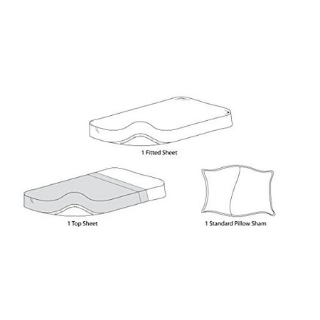 American Baby Company Percale 3 Piece Toddler Sheet Set, Lavender with white Dots