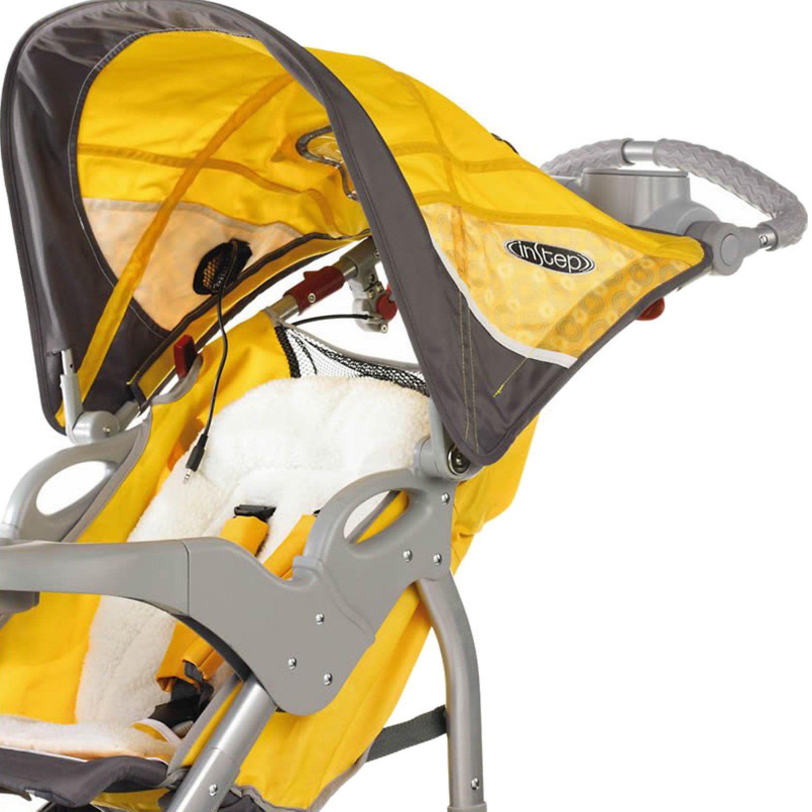 instep grand safari double jogging stroller yellow