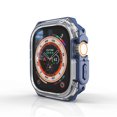thumbnail image 2 of Armor Bumper Case Designed for Apple Watch Series 49mm, Silicone Hard PC Shockproof Drop Protective Durable Case Military Grade Cover For iWatch Series 49mm, Blue, 2 of 9