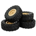 thumbnail image 2 of Rubber Track Wheels for WPL RC Trucks - 4Pcs, Durable, for 1/16 B14/C24 Models, 2 of 3