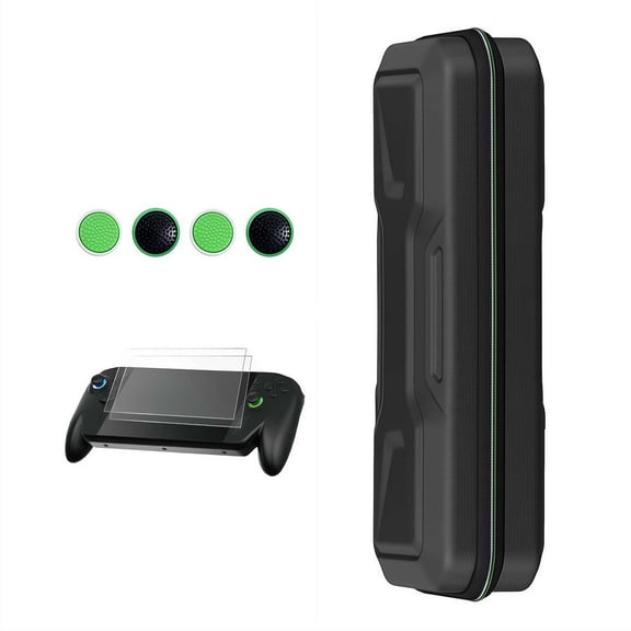 Carrying Case with Joystick Caps and Tempered Glass Screen Protector for ROGXBOX Ally/ROGXBOX Ally X