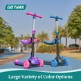 thumbnail image 7 of Gotrax KS3 Pro Kids Folding Kick Scooter with One-Click Removable Seat, 3 Extra-Wide LED Light-Up Wheels, Anti-Slip Deck, Adjustable Handlebars, Lean-to-Steer, Ages 2-8, 7 of 7