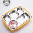 thumbnail image 3 of Thermal Lunch Box Stainless Steel Heat Preservation Bento Box Portable Food Container With Lunch Bags Kitchen Accessories Yellow 1.5L, 3 of 6