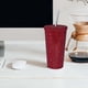 thumbnail image 5 of Taza con aislamiento brillante con Taza térmica inoxidable a prueba de para bebidas, cerveza, agua, té, leche Rojo Sunnimix taza de viaje, 5 of 7