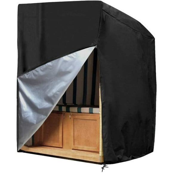 Protective Cover for Beach Chair in Strandkorb Waterproof and Ripstop Oxford Fabric 135X105X175 / 140cm