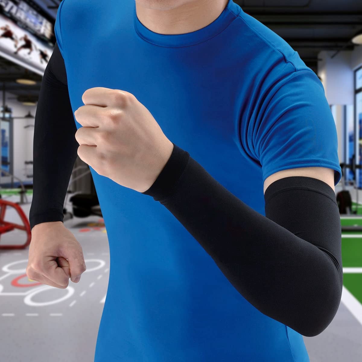 Nabelisen Sports Compression Arm Sleeves - Athletic & Shooting Sleeve for Youth, Men & Women - Basketball ,Football,Baseball.