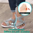 thumbnail image 2 of Womens Orthopedic Sandals Platform Heel Open Toe Beach Sandals Casual Non Slip Ankle Strap Slippers with Arch Support Summer Travel Shoes, 2 of 5