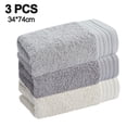 thumbnail image 2 of Towel Set of 3 Hand Towels 13.3" x 29.5"ColorDark Gray | Pure Cotton |Machine Washable High Absorbency, 2 of 5