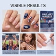 thumbnail image 3 of SDOHIG 12-Color Soccer Nail Art Painting Pen, Waterproof Nail Drawing Brush Set, DIY Manicure for Sports Fans, Paint Football & Independence Day Flags, Long-Lasting, 10ml Each, 3 of 7