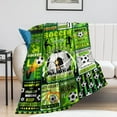 thumbnail image 2 of LHSHID Flannel Fleece Blanket American Football Field Green for Bedroom Couch Travelling Comfortable All Season Air Conditioning Blanket for Adult Chidern 50x60in, 2 of 6