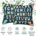thumbnail image 4 of Throw Pillow Covers Funny Alphabet Pillow Covers 18x18 Inch Set of 2 Cute Dinosaurs Throw Pillows Decorative Pillow Cases Cushion Covers for Bedroom Livingroom Sofa Farm House, 4 of 6