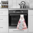 thumbnail image 5 of Hanging Towels 2 Pcs, Dish Towels Cute Elephant Greeting Absorbent Hand Towels with Hanging Loop Washcloth for Bathroom Kitchen, 5 of 6