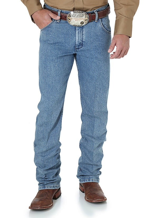 Wrangler Men's Premium Performance Advanced Comfort Mid Tint Jeans - 47Macmt  