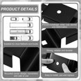 thumbnail image 4 of Support de Poche pour Piquet de Remorque, Trous Pré-Percés Anti-Casse, Rond, 4 Pcs, Pochette de Remorque Utilitaire pour Camion à Plateau, 4 of 7