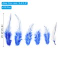 thumbnail image 2 of Uxcell 2.8''-5.5'' Saddle Hackle Rooster Feather Bulk Natural Feathers Fluffy Craft Feathers 100 Pcs Dark Blue, 2 of 6