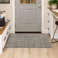 thumbnail image 2 of Mainstays Wool Lines Plush Indoor Fade Resistant Tufted Area Rug, Grey, 2'6" x 3'9", 2 of 6
