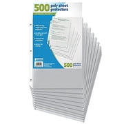 Better Office Products Sheet Protectors, 500 Ct Pack
