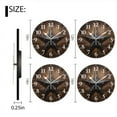thumbnail image 2 of Non-Ticking Silent Wall Clocks Battery Operated Personalized Decor Clock for Living Room,Bedroom-Rustic Wooden Wall With Old Weathered Black Star(10inch), 2 of 4