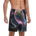 thumbnail image 2 of Fotbe Bird 3 Pajama Shorts for Men, Men's Pajama Bottoms, Sleepwear,Short Pajama Pants-X-Large, 2 of 9