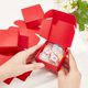 thumbnail image 4 of 30 cajas de regalo pequeñas, rojas, con tapa, de papel., 4 of 5