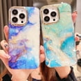 thumbnail image 4 of Funda de teléfono con patrón de mármol de lujo para iPhone 11, 12, 13, 14, 15, 16 Pro Max, suave y a prueba de golpes, 4 of 8