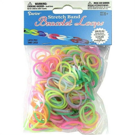 Mini Rubber Bands 300/pkg W/12 Clips-gli