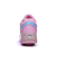 thumbnail image 4 of Chaussures à Roulettes Lumineuses à Double Roue Usb Rechargeables pour Patinage Noir/rose, 4 of 5