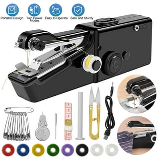 Viferr Portable Sewing Machine, Mini Household Sewing Machine for Beginners Multifunctional Electric Crafting Machine 12 Built-In Stitches with 97pcs