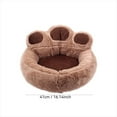 thumbnail image 3 of Btomtd Paw Shape Cat Bed and Dog Bed, All Season Pet Nests with Soft Mat, Soft Cozy Pet Beds for Small Animals, Comfortable Pet Mat for Resting and Sleeping, Brown, 3 of 6