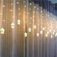 thumbnail image 4 of Kearding Halloween LED Festival Pumpkin Room Night DIY Lmaps Holiday Halloween Outdoor Year Ornament Party Kits de decoración para fiestas Blanco cálido cráneo, 4 of 6